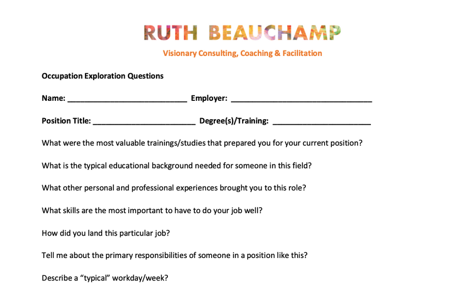 Career Coaching & Informational Interviewing